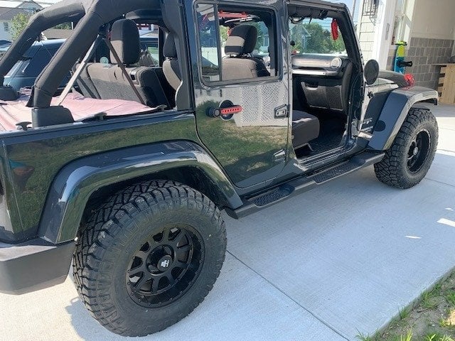 Mammoth 10 Hole Matte Black Wheel; 17x9; -6mm Offset (07-18 Jeep Wrangler JK)