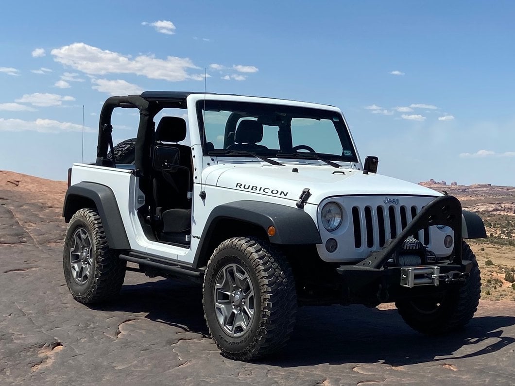 Mammoth 1.75-Inch Billet Wheel Spacers; Black (07-18 Jeep Wrangler JK)
