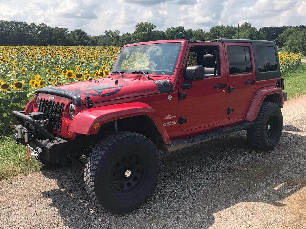 Mammoth D Window Matte Black Steel Wheel; 17x9; -6mm Offset (07-18 Jeep Wrangler JK)