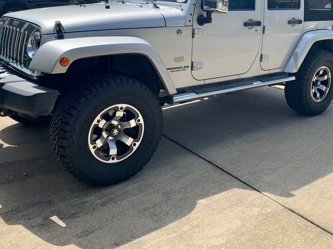 Mammoth Rogue Matte Black Machined Wheel; 17x9; -6mm Offset (07-18 Jeep Wrangler JK)