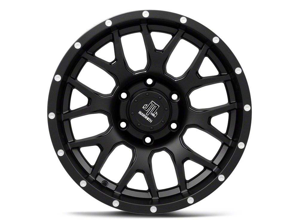 Mammoth Beadlock Mesh Matte Black 6-Lug Wheel; 17x9; -6mm Offset (07-14 Tahoe)