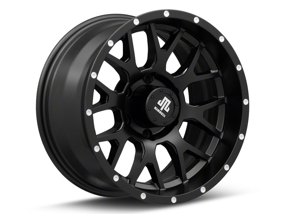 Mammoth Beadlock Mesh Matte Black 6-Lug Wheel; 17x9; -6mm Offset (15-20 Tahoe)