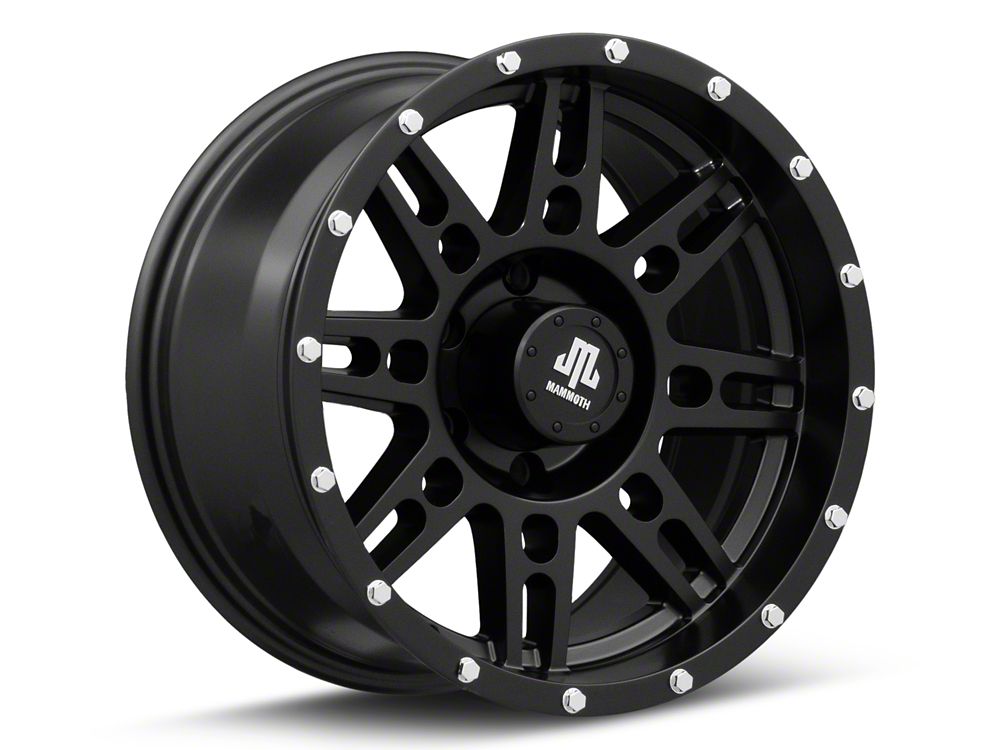 Mammoth Vader Beadlock Matte Black 6-Lug Wheel; 17x9; -6mm Offset (15-20 Tahoe)