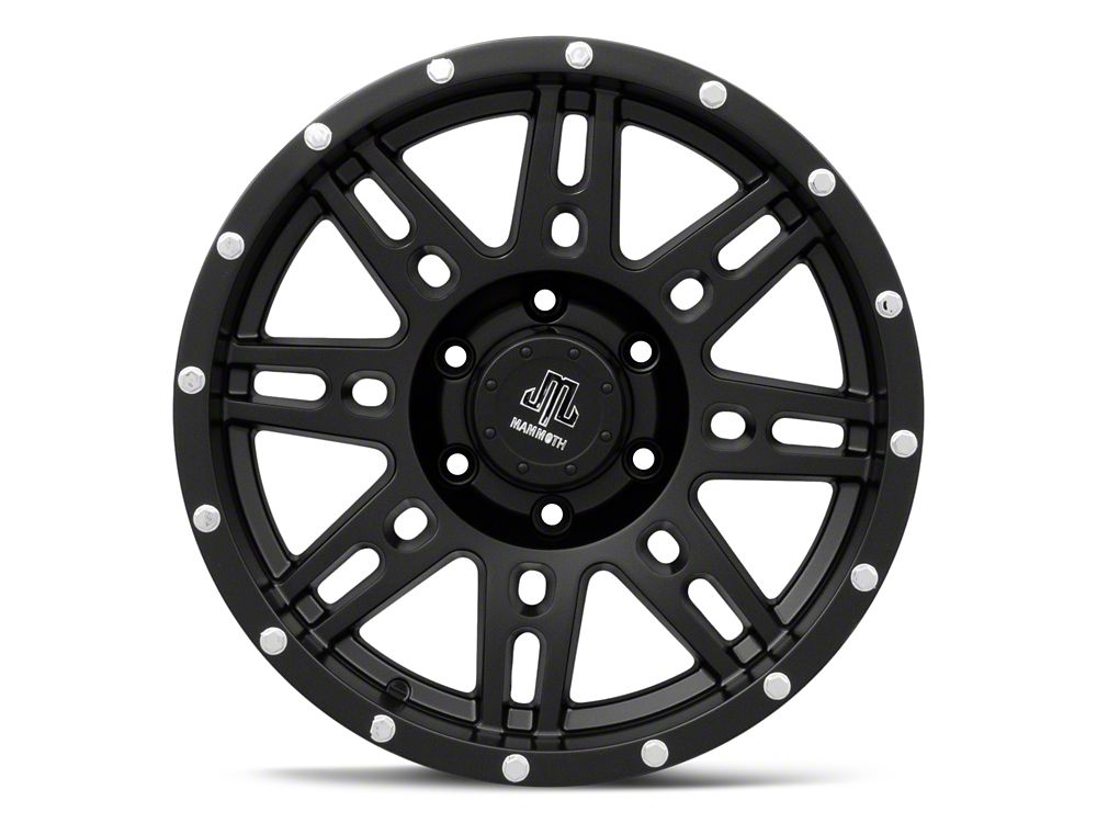Mammoth Vader Beadlock Matte Black 6-Lug Wheel; 17x9; -6mm Offset (15-20 Tahoe)