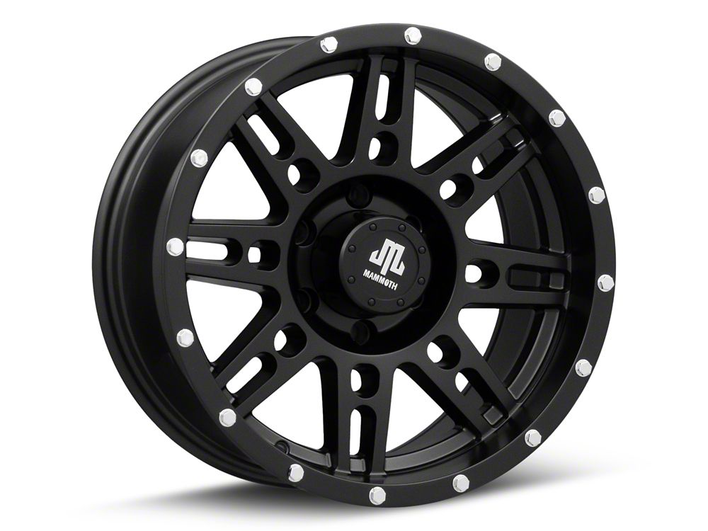 Mammoth Vader Beadlock Matte Black 6-Lug Wheel; 17x9; -6mm Offset (07-14 Yukon)