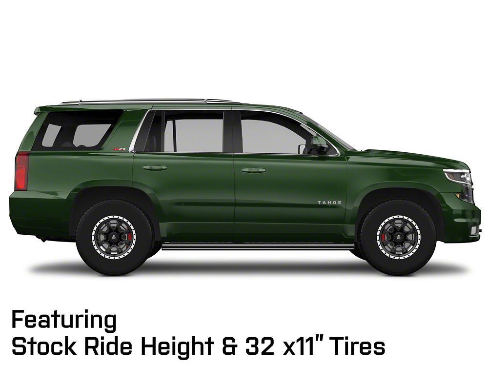 Mammoth Split 16 Beadlock Satin Black with Polished Lip 6-Lug Wheel; 17x9; -6mm Offset (15-20 Tahoe)