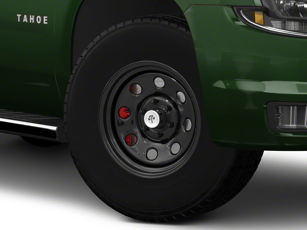 Mammoth 8-Hole Gloss Black 6-Lug Wheel; 17x8; -6mm Offset (15-20 Tahoe)