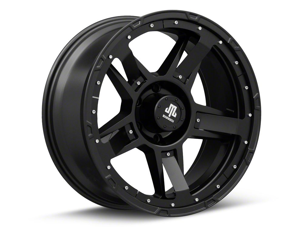 Mammoth Cliff Hanger Matte Black 6-Lug Wheel; 20x9; -6mm Offset (23-25 Canyon)