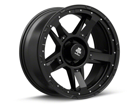 Mammoth Cliff Hanger Matte Black 6-Lug Wheel; 20x9; -6mm Offset (07-14 Yukon)