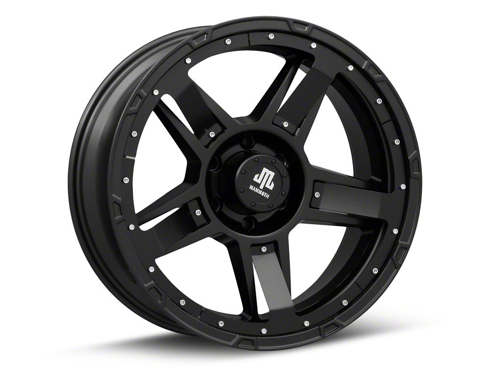 Mammoth Cliff Hanger Matte Black 6-Lug Wheel; 20x9; -6mm Offset (23-25 Canyon)