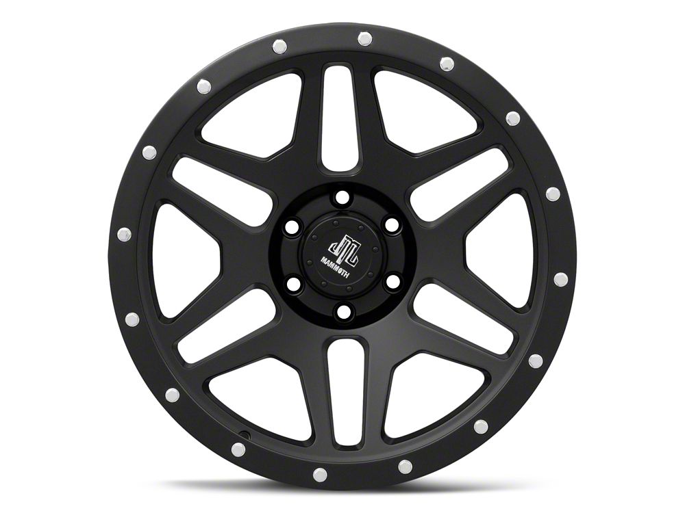 Mammoth Split 6 Beadlock Matte Black 6-Lug Wheel; 20x9; -6mm Offset (07-13 Silverado 1500)