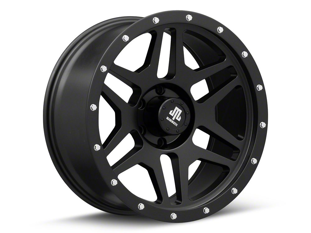 Mammoth Split 6 Beadlock Matte Black 6-Lug Wheel; 20x9; -6mm Offset (19-25 Sierra 1500)