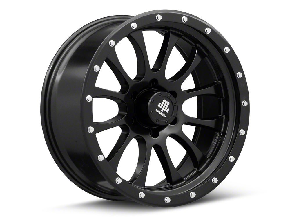 Mammoth 12 Hole Satin Black 6-Lug Wheel; 20x9; -6mm Offset (15-20 Yukon)