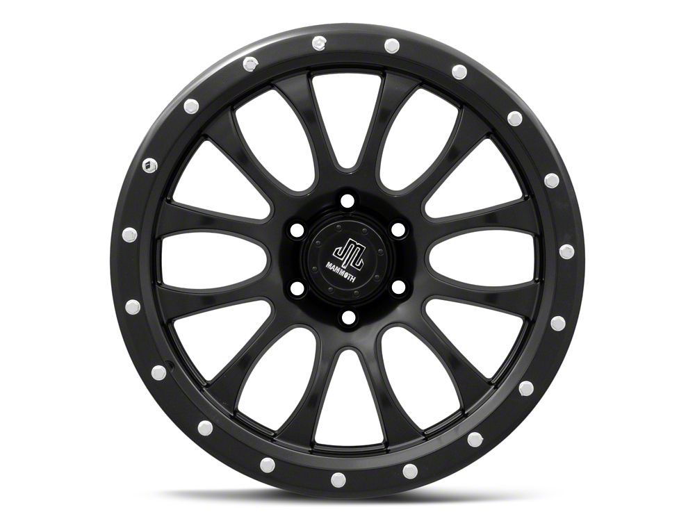 Mammoth 12 Hole Satin Black 6-Lug Wheel; 20x9; -6mm Offset (23-25 Canyon)