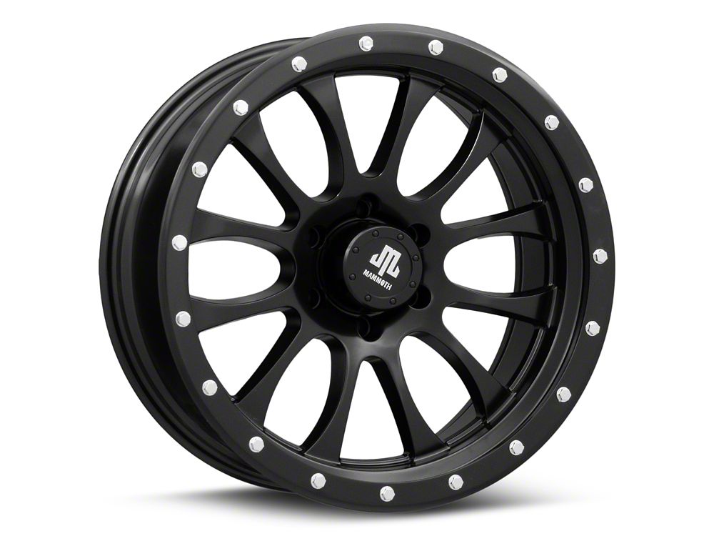 Mammoth 12 Hole Satin Black 6-Lug Wheel; 20x9; -6mm Offset (07-14 Yukon)