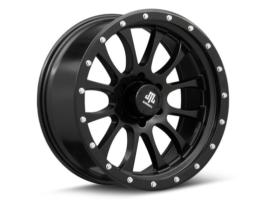 Mammoth 12 Hole Satin Black 6-Lug Wheel; 20x9; -6mm Offset (14-18 Silverado 1500)