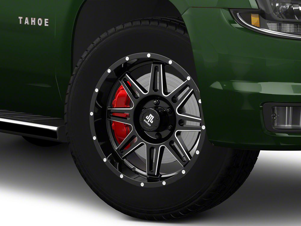 Mammoth Revolver Gloss Black Machined 6-Lug Wheel; 20x9; -6mm Offset (15-20 Tahoe)