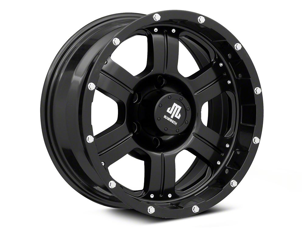 Mammoth 6 Hole Satin Black 6-Lug Wheel; 17x8; 0mm Offset (23-25 Colorado)