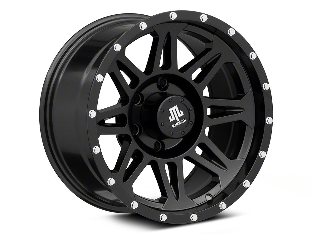 Mammoth Split 8 Satin Black 6-Lug Wheel; 17x9; -6mm Offset (23-25 Colorado)