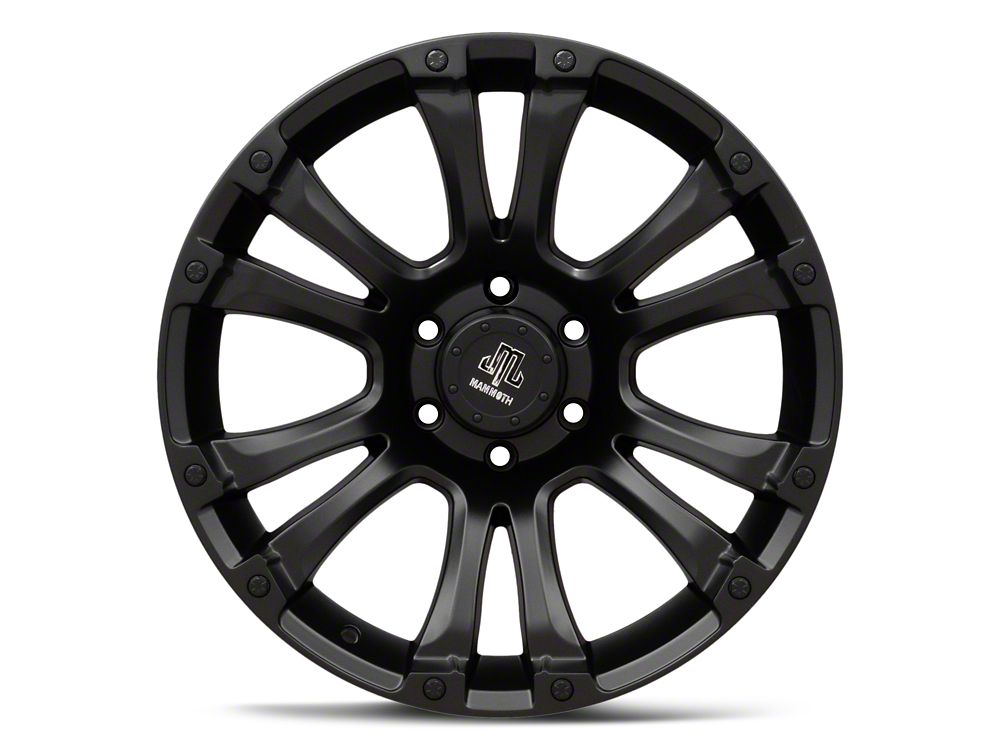 Mammoth Madness Matte Black 6-Lug Wheel; 20x9; -6mm Offset (23-25 Colorado)