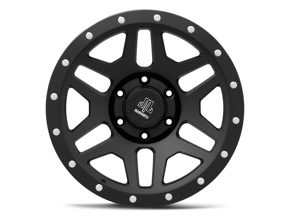 Mammoth Split 6 Beadlock Matte Black 6-Lug Wheel; 17x9; -6mm Offset (23-25 Colorado)