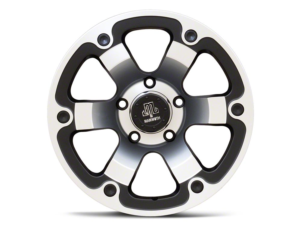 Mammoth Rogue Matte Black Machined 5-Lug Wheel; 17x9; -6mm Offset (05-11 Dakota)