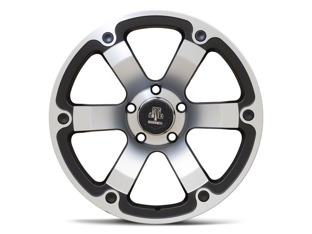 Mammoth Rogue Matte Black Machined 5-Lug Wheel; 20x9; -6mm Offset (05-11 Dakota)