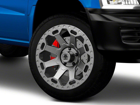 Mammoth Synister Charcoal 5-Lug Wheel; 20x9; -6mm Offset (05-11 Dakota)