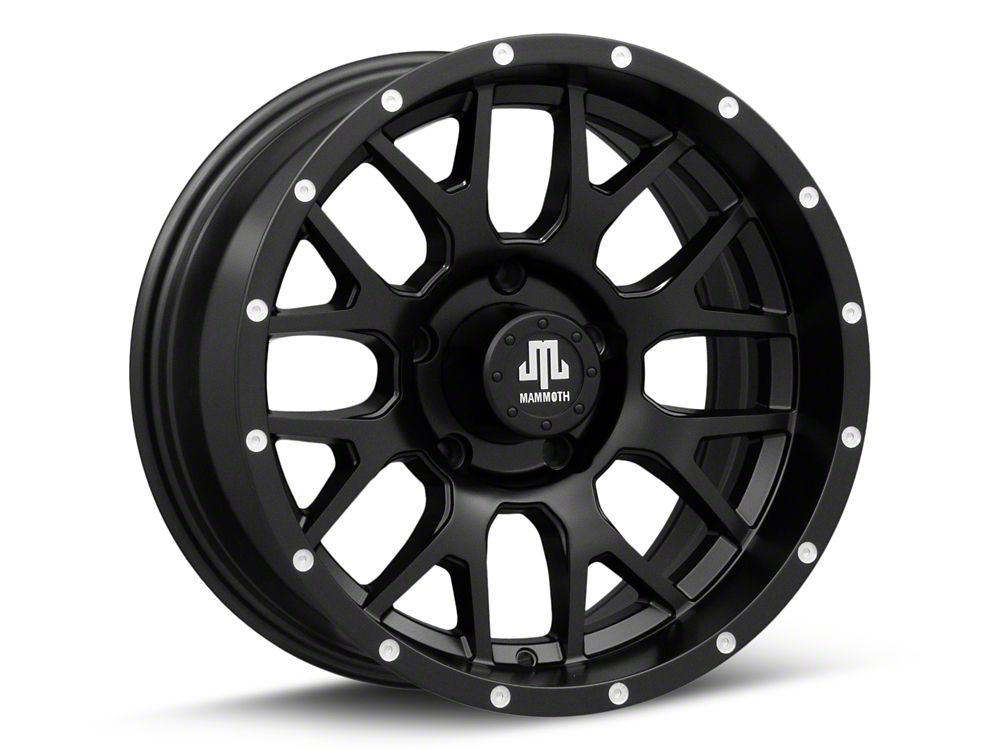 Mammoth Beadlock Mesh Matte Black 5-Lug Wheel; 17x9; -6mm Offset (05-11 Dakota)