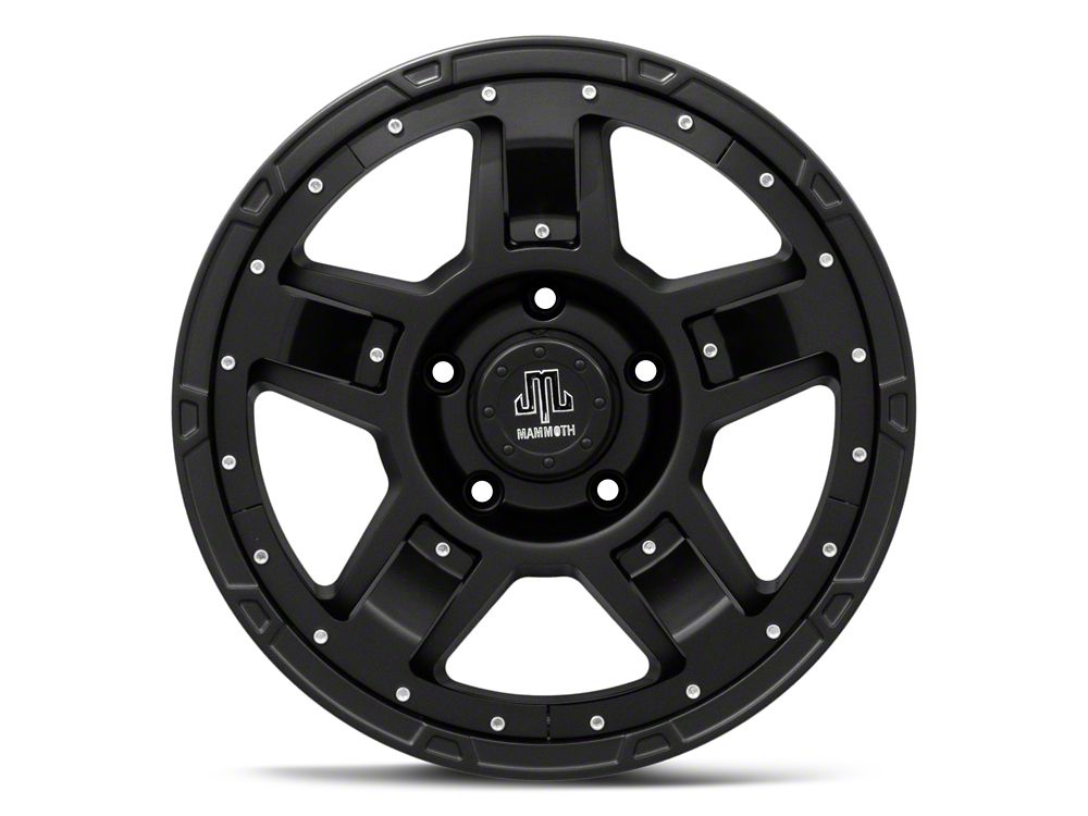 Mammoth Cliff Hanger Matte Black 5-Lug Wheel; 17x9; -6mm Offset (05-11 Dakota)