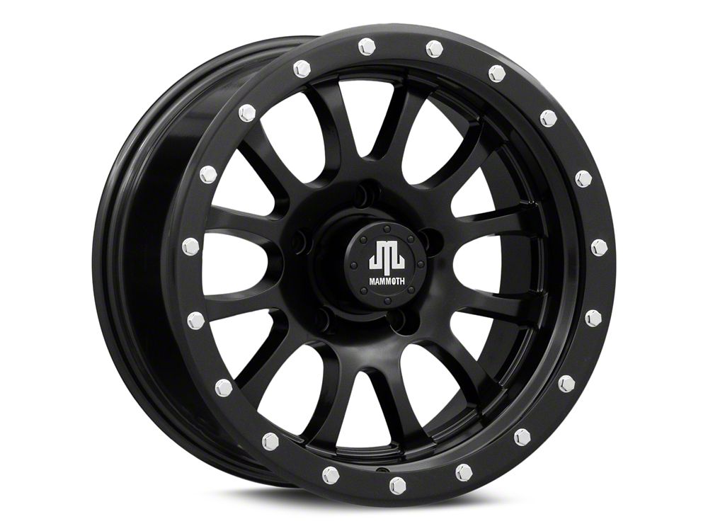 Mammoth 12 Hole Satin Black 5-Lug Wheel; 17x9; -6mm Offset (05-11 Dakota)