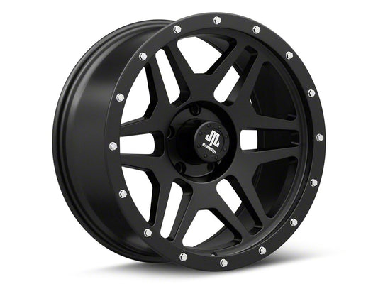 Mammoth Split 6 Beadlock Matte Black 5-Lug Wheel; 20x9; -6mm Offset (94-01 RAM 1500)