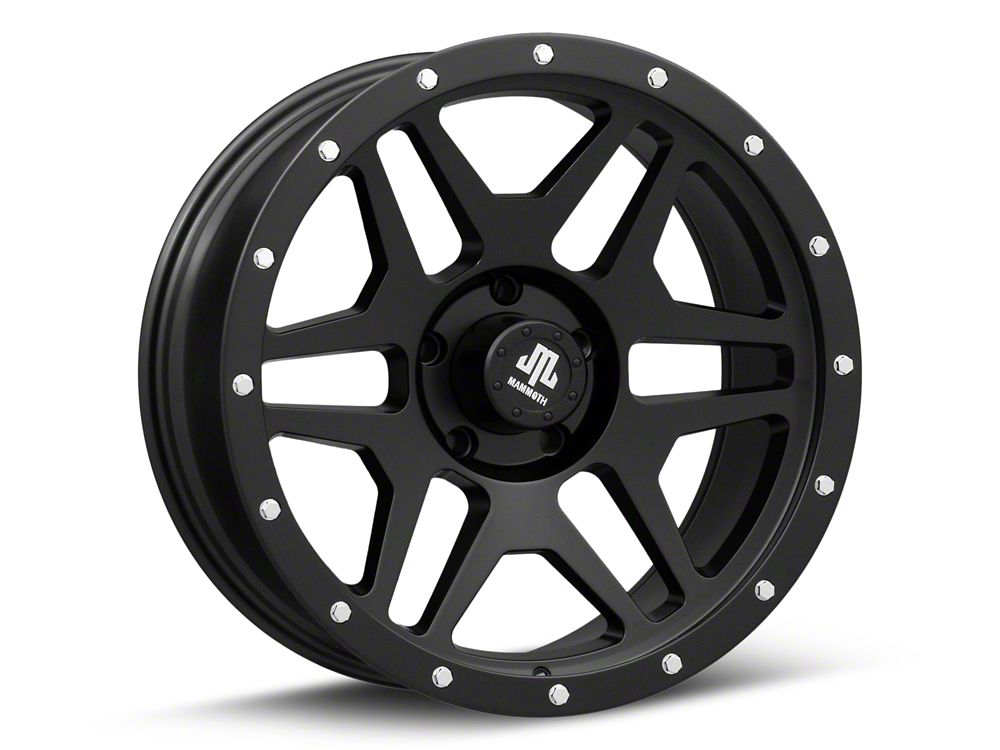 Mammoth Split 6 Beadlock Matte Black 5-Lug Wheel; 20x9; -6mm Offset (05-11 Dakota)