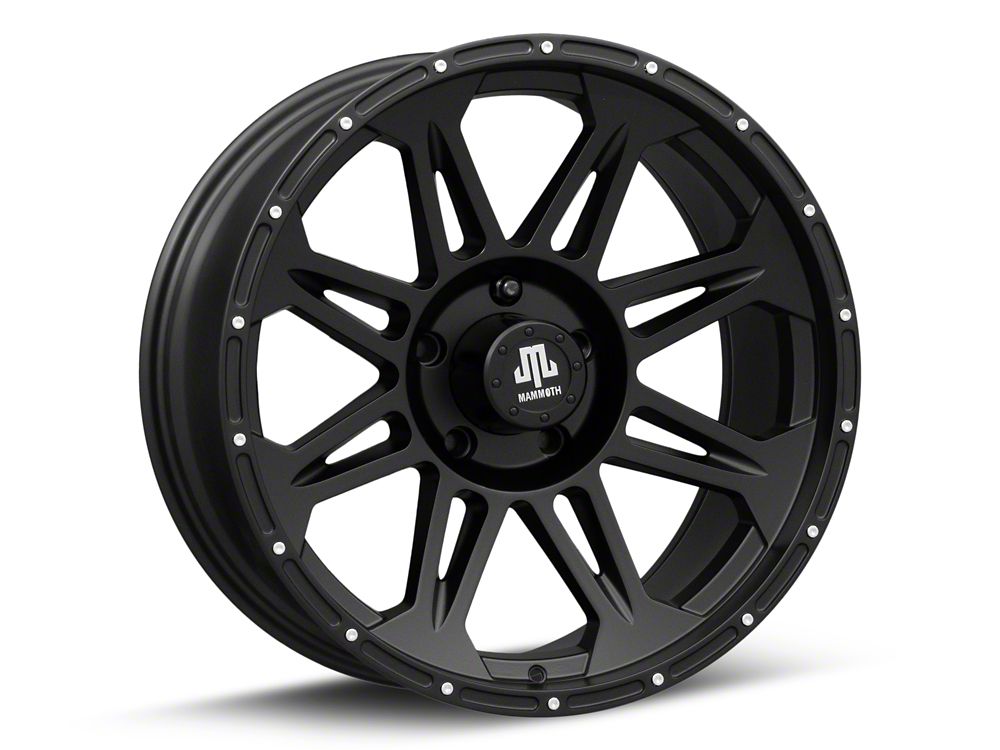 Mammoth Split 8 Beadlock Matte Black 5-Lug Wheel; 20x9; -6mm Offset (05-11 Dakota)