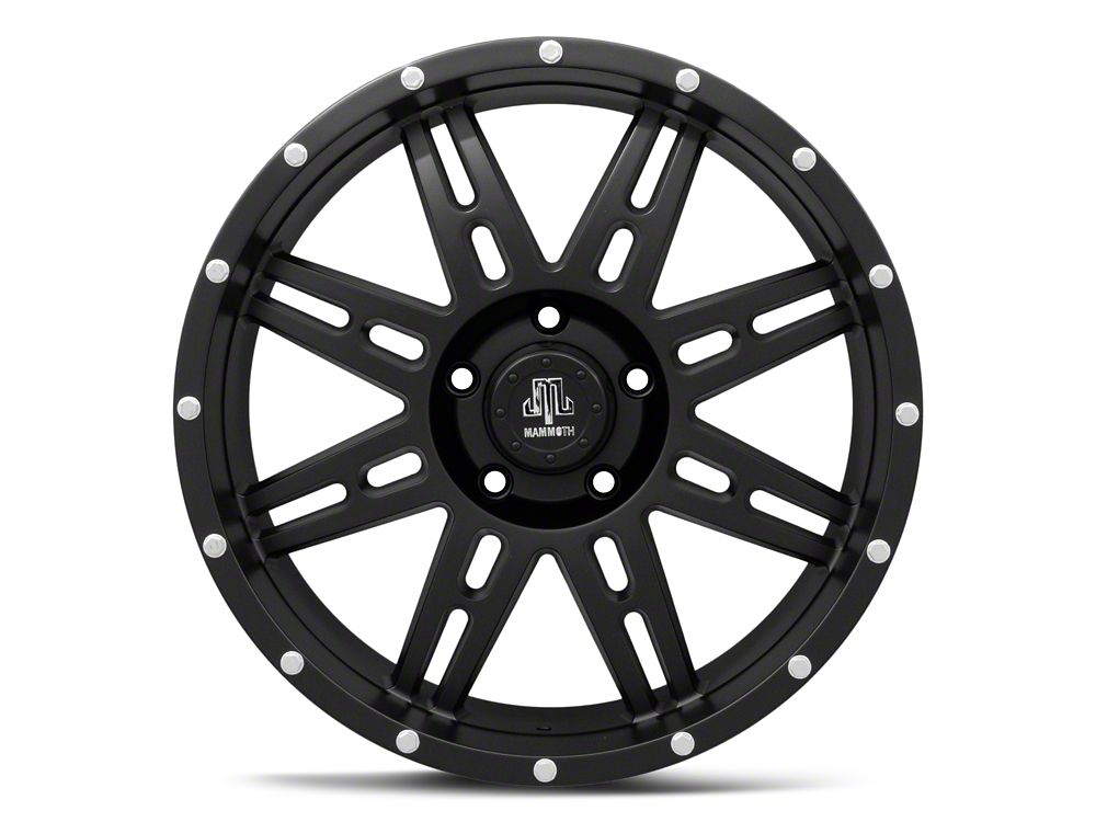 Mammoth Vader Beadlock Matte Black 5-Lug Wheel; 20x9; -6mm Offset (05-11 Dakota)