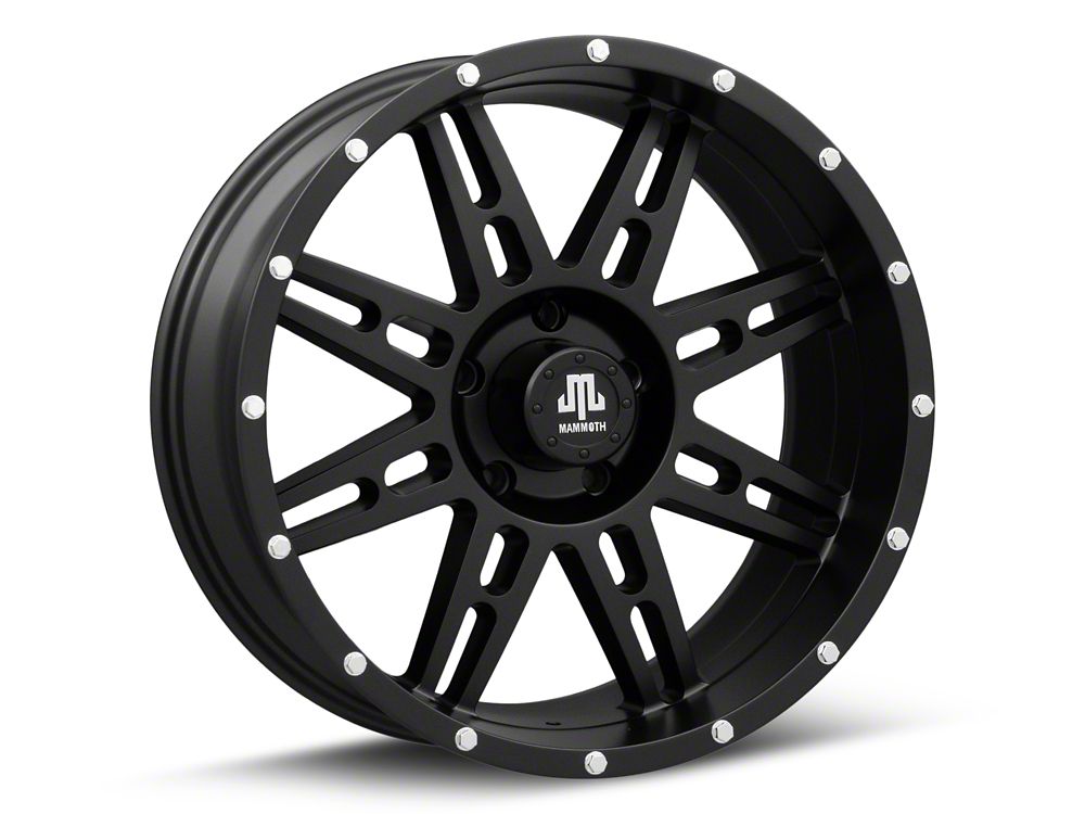 Mammoth Vader Beadlock Matte Black 5-Lug Wheel; 20x9; -6mm Offset (05-11 Dakota)