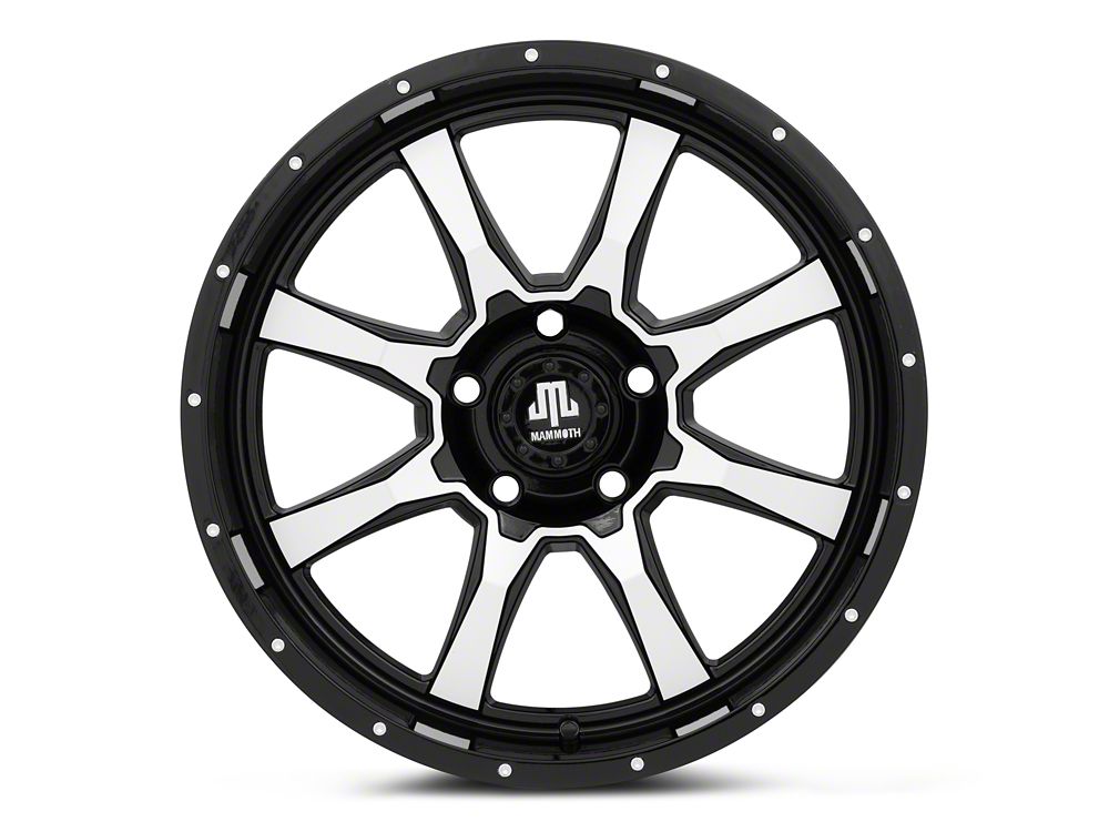 Mammoth High Roller Gloss Black 5-Lug Wheel; 20x10; -24mm Offset (05-11 Dakota)