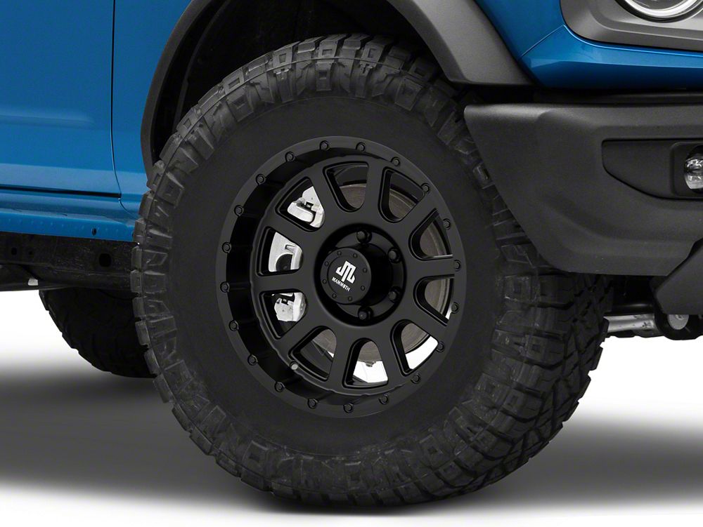 Mammoth 10 Hole Matte Black 6-Lug Wheel; 17x9; -6mm Offset (22-25 Bronco Raptor)