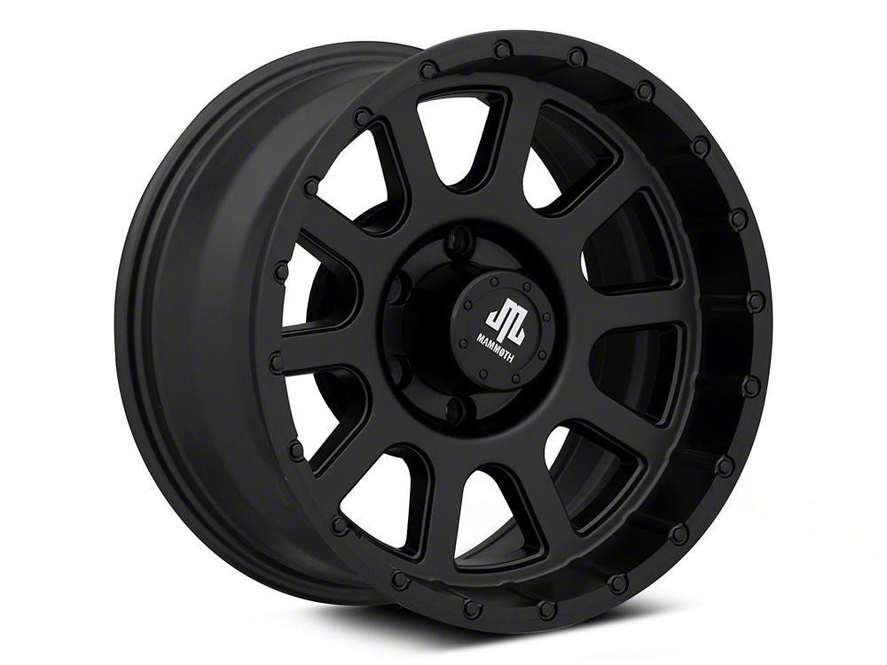 Mammoth 10 Hole Matte Black 6-Lug Wheel; 17x9; -6mm Offset (22-25 Bronco Raptor)