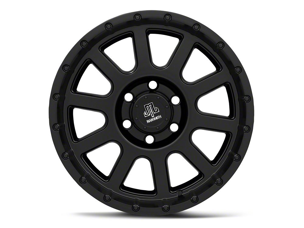 Mammoth 10 Hole Matte Black 6-Lug Wheel; 18x9; 0mm Offset (22-25 Bronco Raptor)