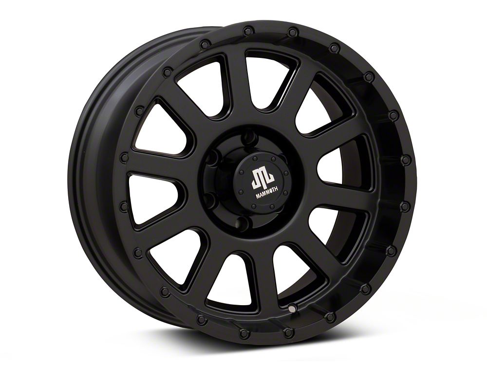 Mammoth 10 Hole Matte Black 6-Lug Wheel; 18x9; 0mm Offset (22-25 Bronco Raptor)