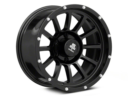 Mammoth 12 Hole Satin Black 6-Lug Wheel; 17x9; -6mm Offset (22-25 Bronco Raptor)