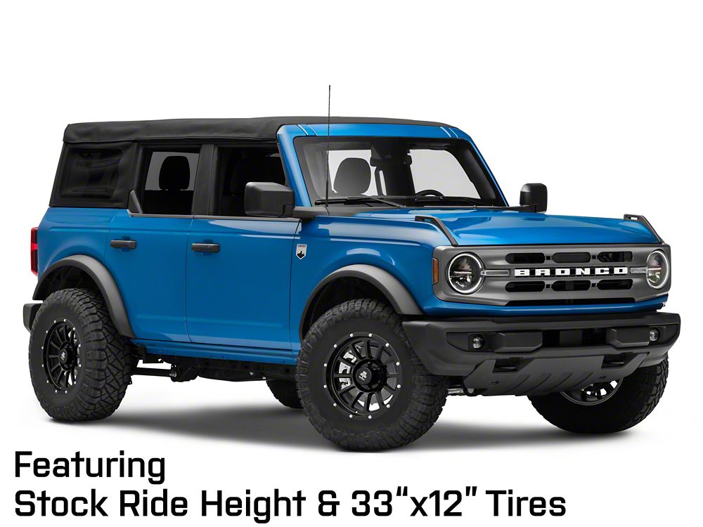 Mammoth 12 Hole Satin Black 6-Lug Wheel; 17x9; -6mm Offset (22-25 Bronco Raptor)