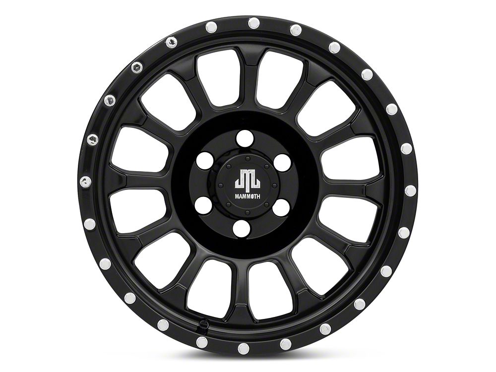 Mammoth 12-Hole Satin Black 6-Lug Wheel; 18x9; 0mm Offset (22-25 Bronco Raptor)