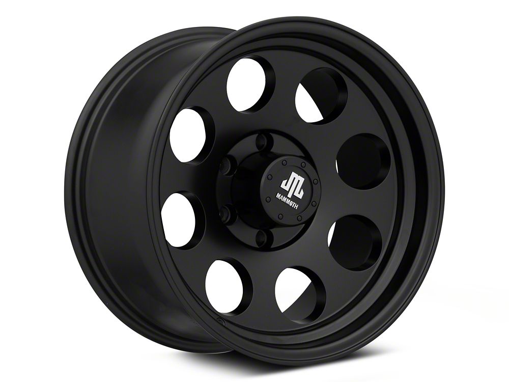 Mammoth 8 Aluminum Matte Black 6-Lug Wheel; 17x9; -6mm Offset (22-25 Bronco Raptor)