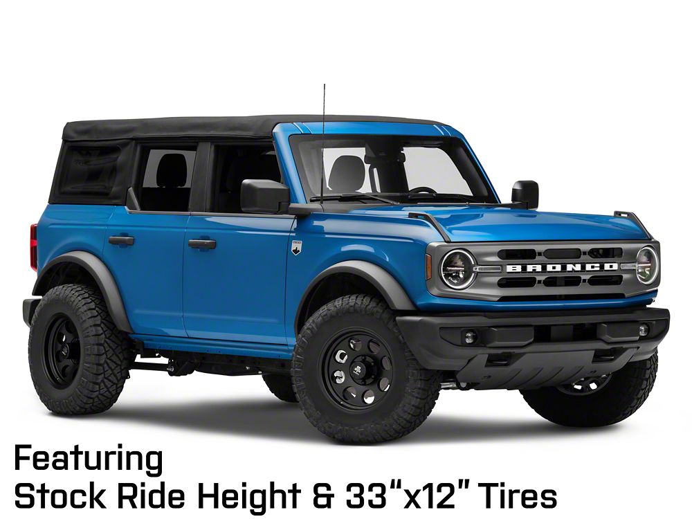 Mammoth 8 Aluminum Matte Black 6-Lug Wheel; 17x9; -6mm Offset (22-25 Bronco Raptor)
