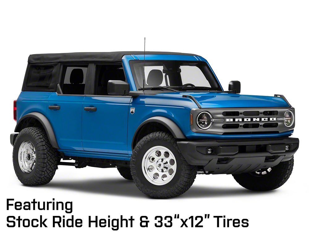 Mammoth 8 Aluminum Polished 6-Lug Wheel; 17x9; -6mm Offset (22-25 Bronco Raptor)