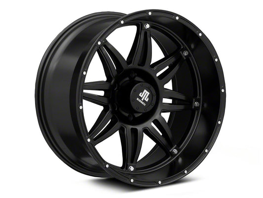 Mammoth Approach Matte Black 6-Lug Wheel; 20x10; -24mm Offset (22-25 Bronco Raptor)