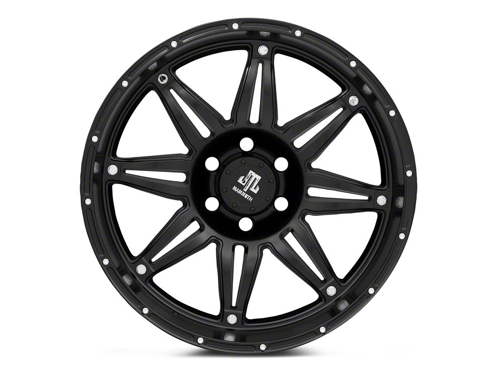 Mammoth Approach Matte Black 6-Lug Wheel; 20x10; -24mm Offset (22-25 Bronco Raptor)