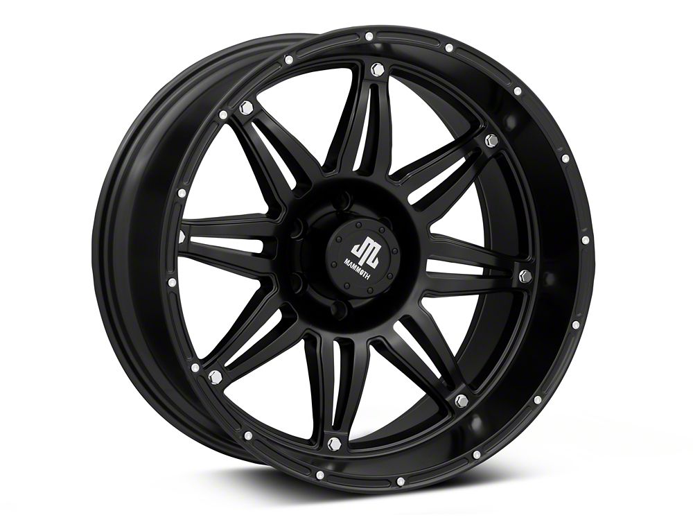 Mammoth Approach Matte Black 6-Lug Wheel; 20x10; -24mm Offset (22-25 Bronco Raptor)